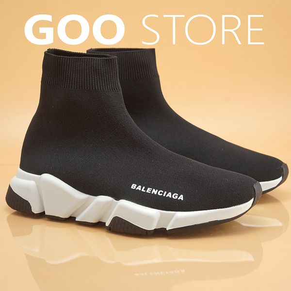  Balenciaga Speed Trainer Đen Đế Trắng Đen 