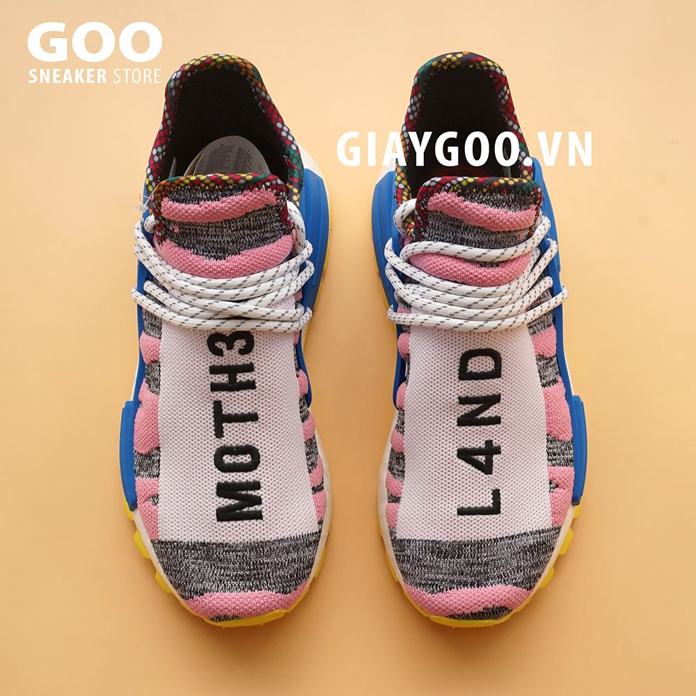  giày NMD Human Race Solar Hu Hồng 1:1 