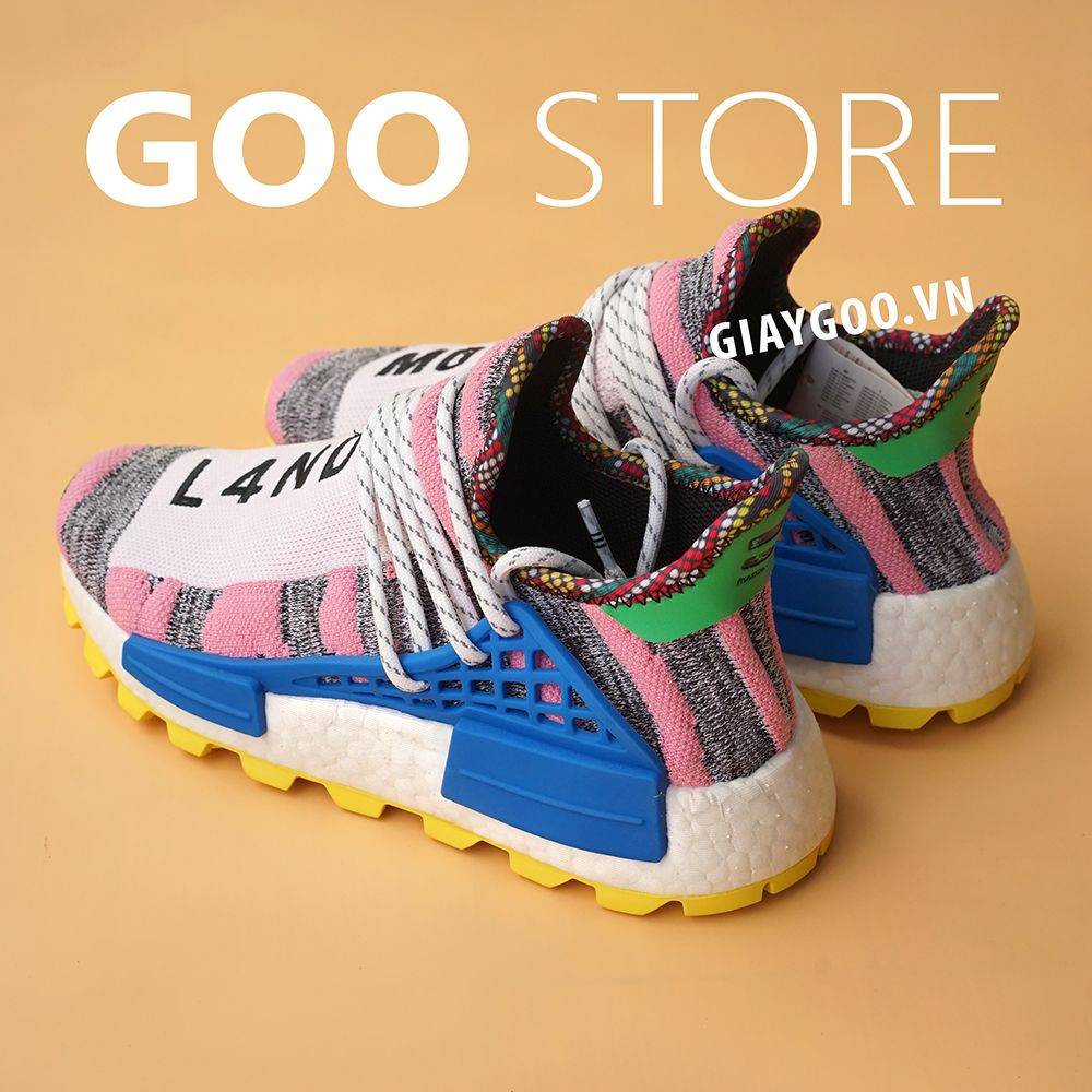 giày NMD Human Race Solar Hu Hồng 1:1