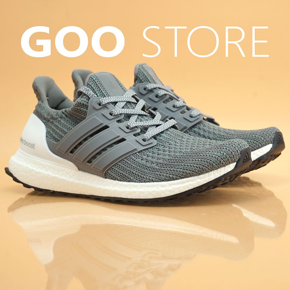  Giày Ultra boost 4.0 Xám sớ Xanh lá SF 