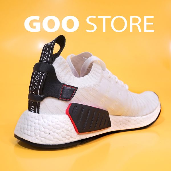  Giày Adidas NMD R2 Trắng Đen 