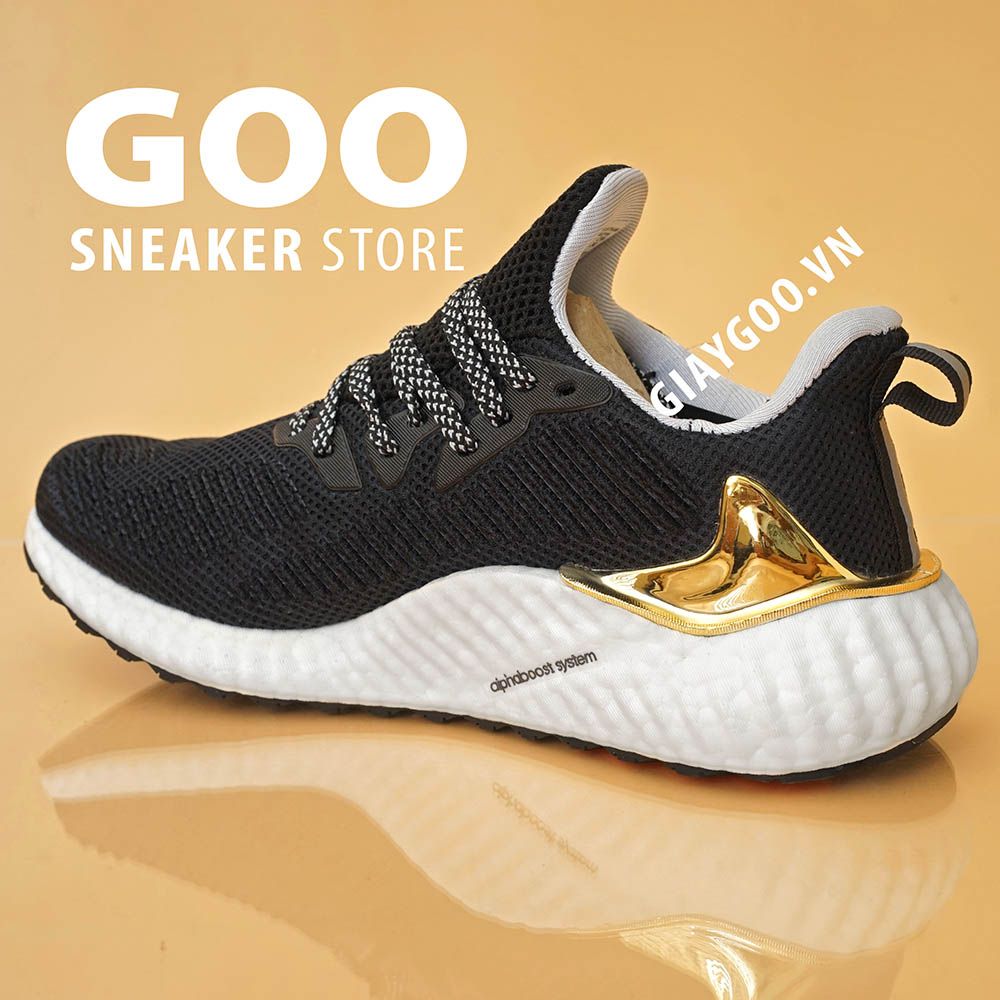 Adidas Alphaboost Đen Vàng