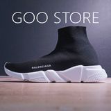  Giày Balenciaga đen trắng Speed Trainer 