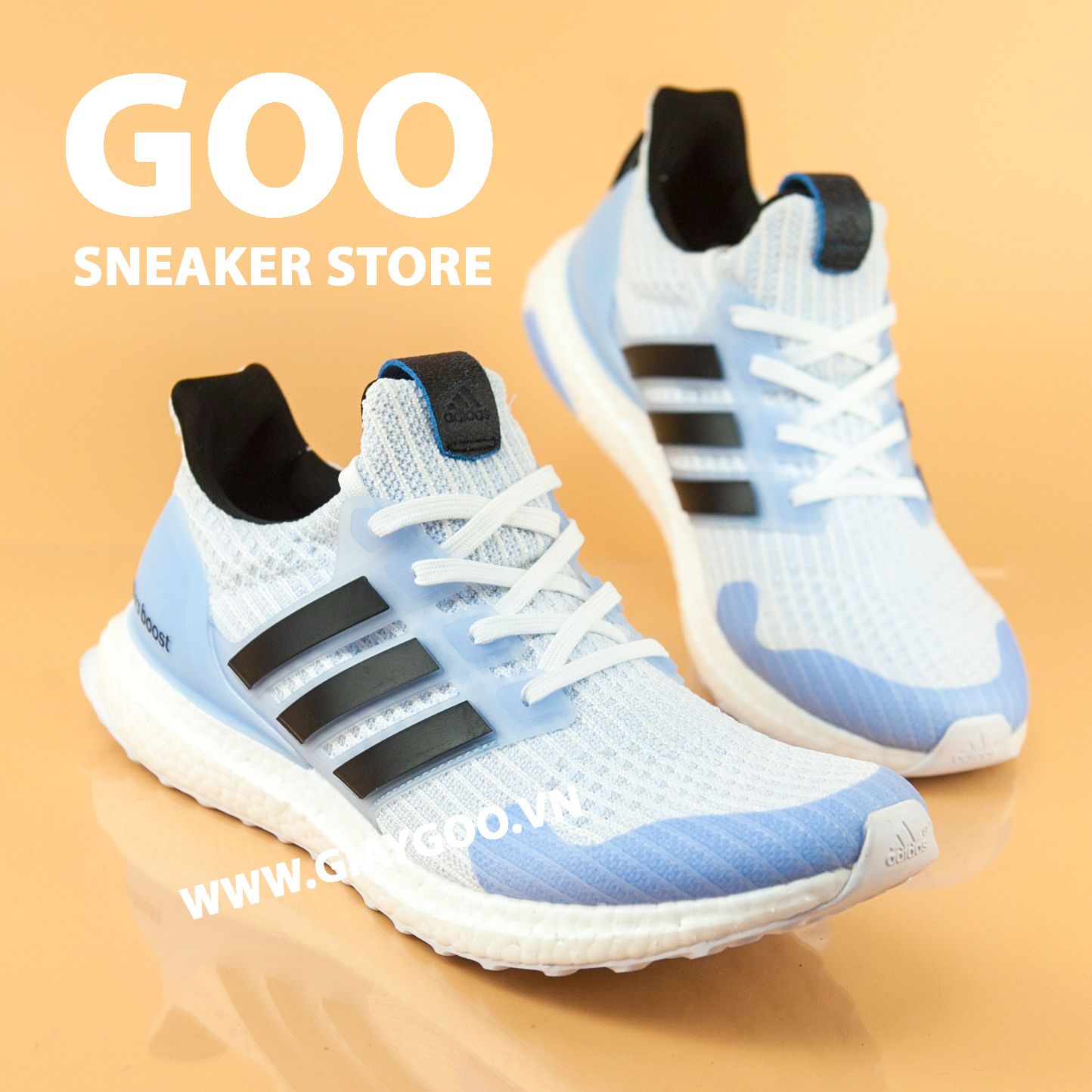  Giày Ultra Boost 4.0 Game Of Thrones White Walker REP 1:1 