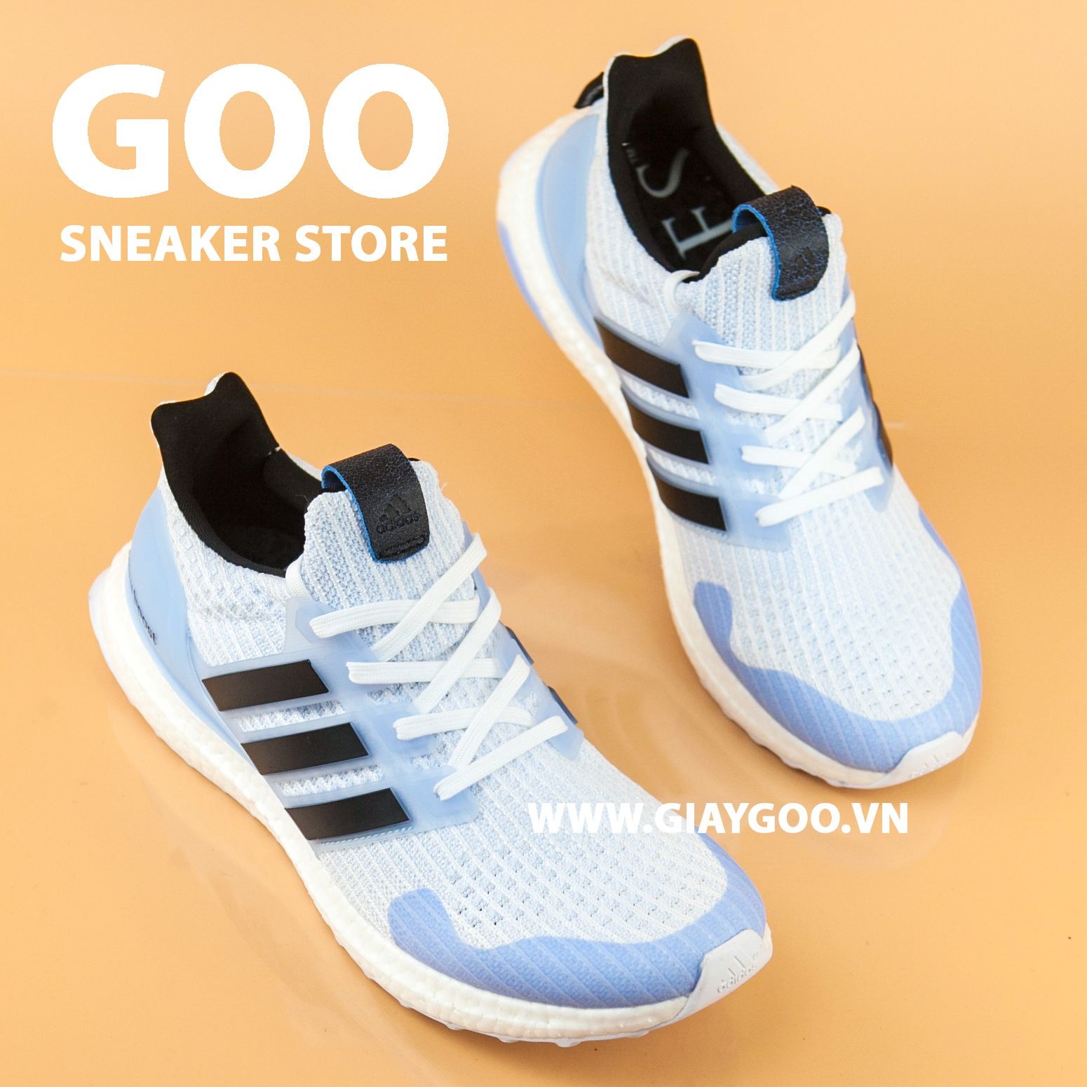  Giày Ultra Boost 4.0 Game Of Thrones White Walker REP 1:1 