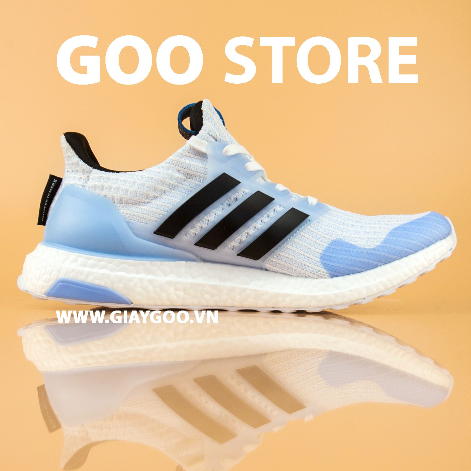  Giày Ultra Boost 4.0 Game Of Thrones White Walker REP 1:1 