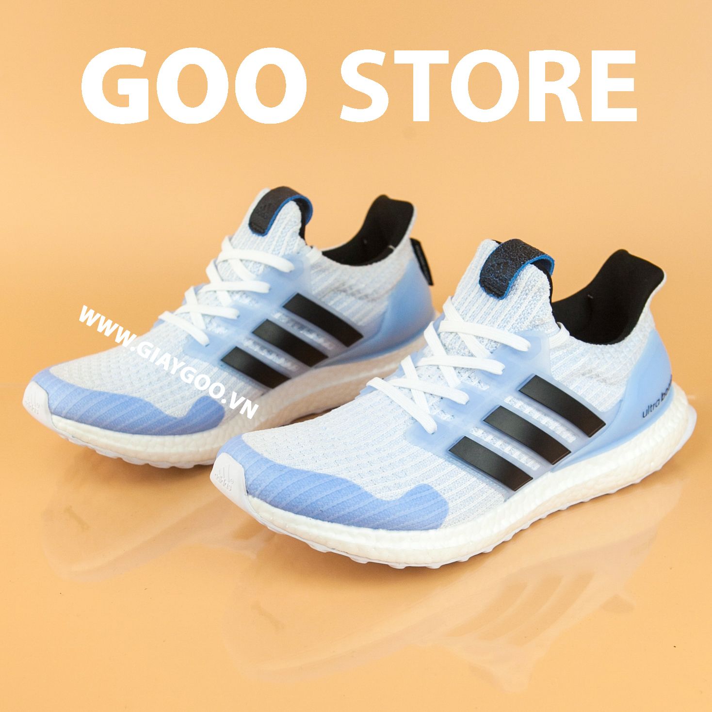  Giày Ultra Boost 4.0 Game Of Thrones White Walker REP 1:1 