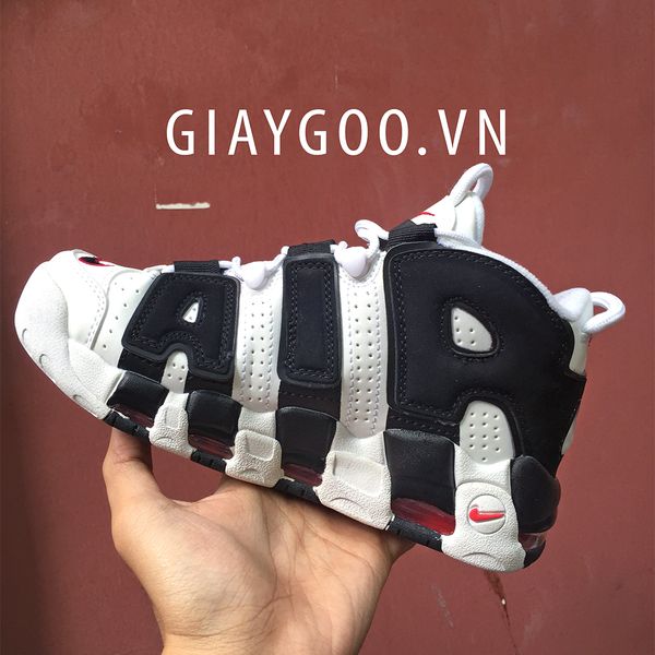  Nike Uptempo Trắng Đen 