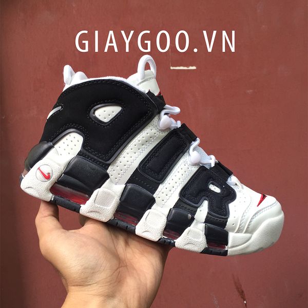  Nike Uptempo Trắng Đen 