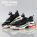  Giày Balenciaga Triple S đen đỏ 