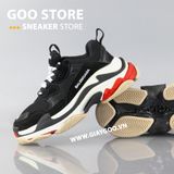  Giày Balenciaga Triple S đen đỏ 