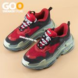  Giày Balenciaga Triple S đỏ đen 