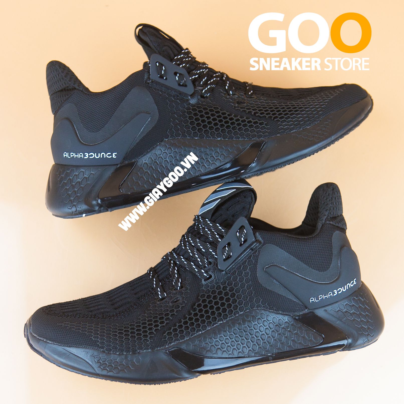  Giày AlphaBounce Instinct M đen full 