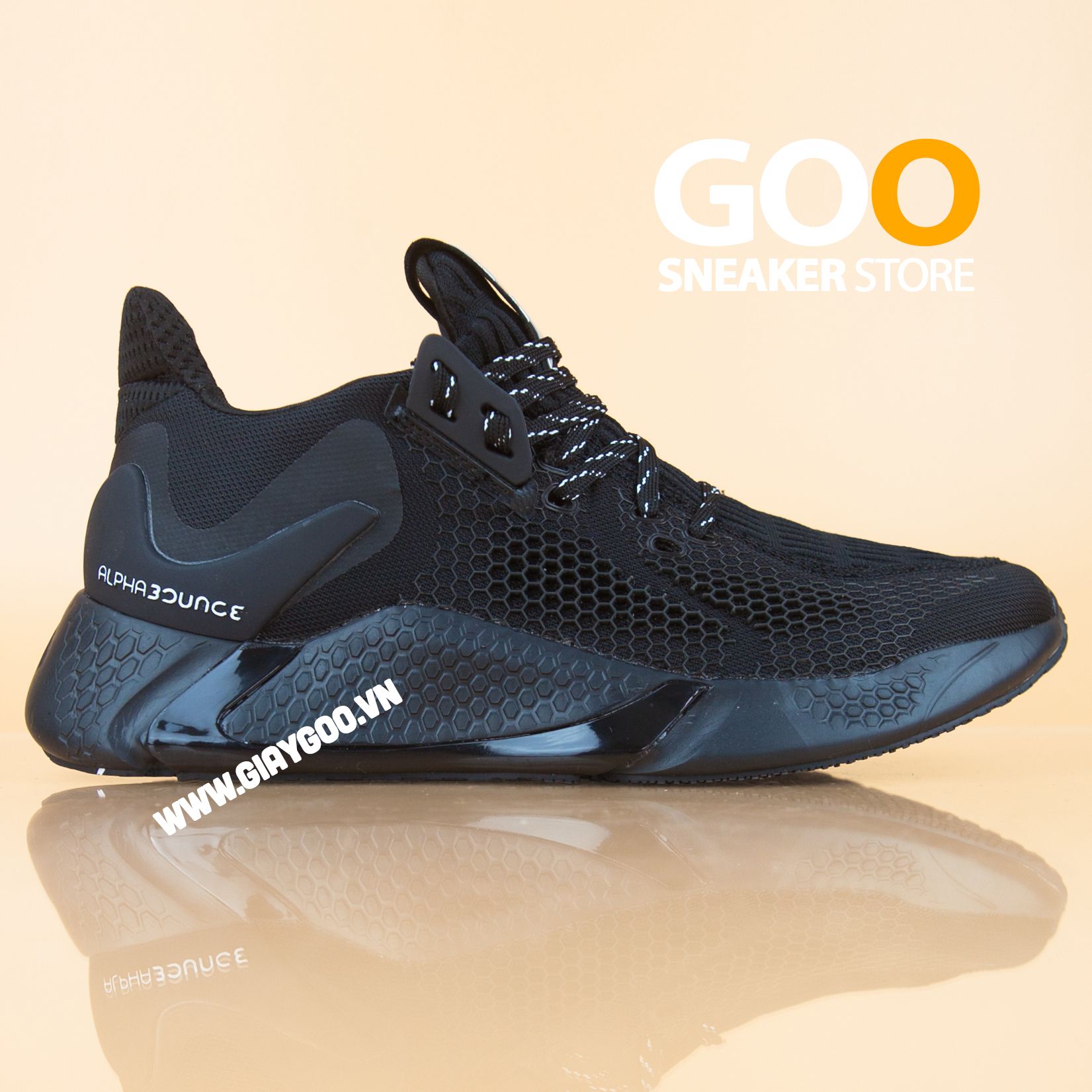  Giày AlphaBounce Instinct M đen full 