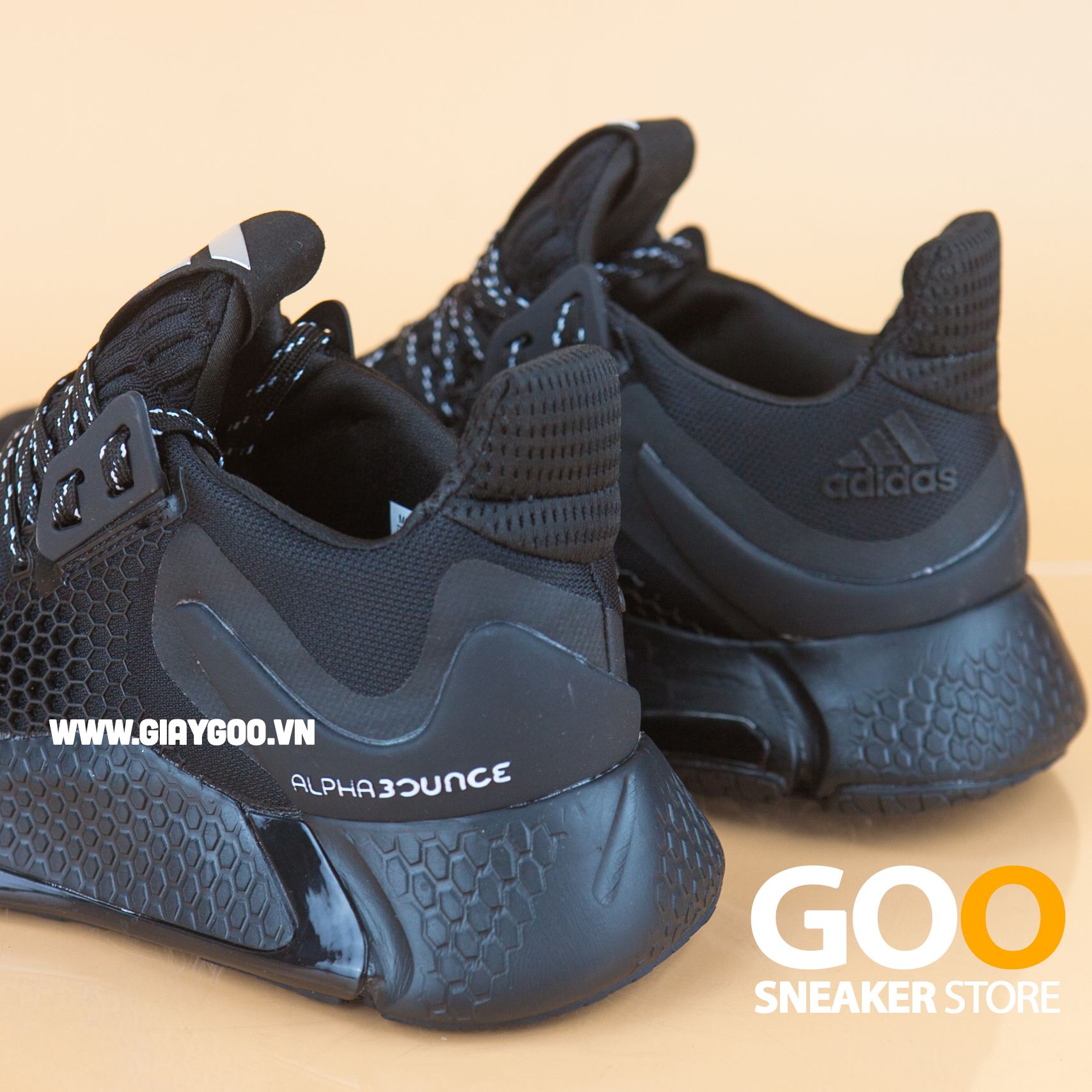  Giày AlphaBounce Instinct M đen full 