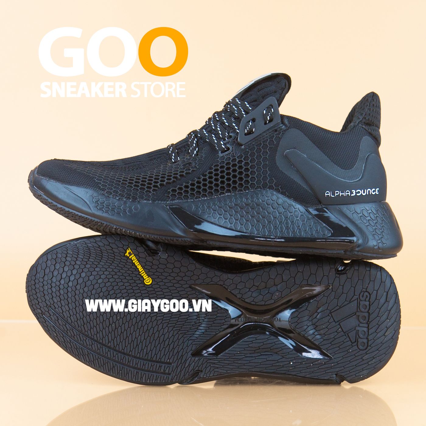  Giày AlphaBounce Instinct M đen full 