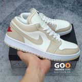  Jordan 1 Low Heavy Tan Leather (Like Auth) 