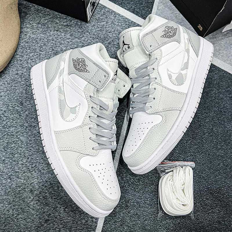  Jordan 1 Mid Grey Camo Like Auth 