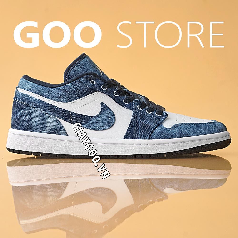  Nike Jordan 1 Low - Washed Denim 1:1 