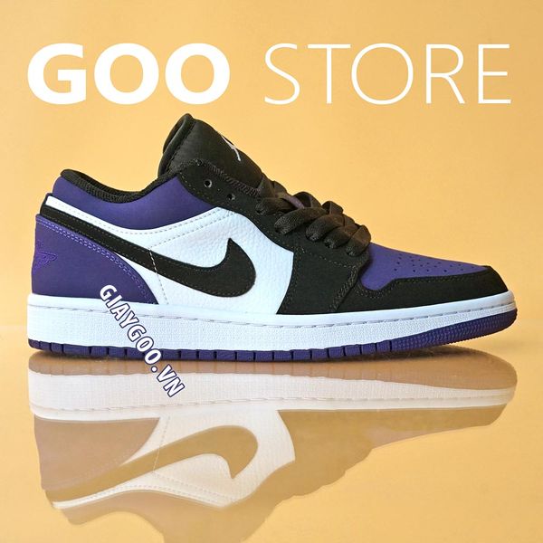  (Hàng trưng bày) Nike Jordan 1 Low - Court Purple Black  1:1 