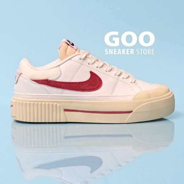 Nike Court Legacy Lift móc đỏ coconut milk rep 11 siêu cấp like auth