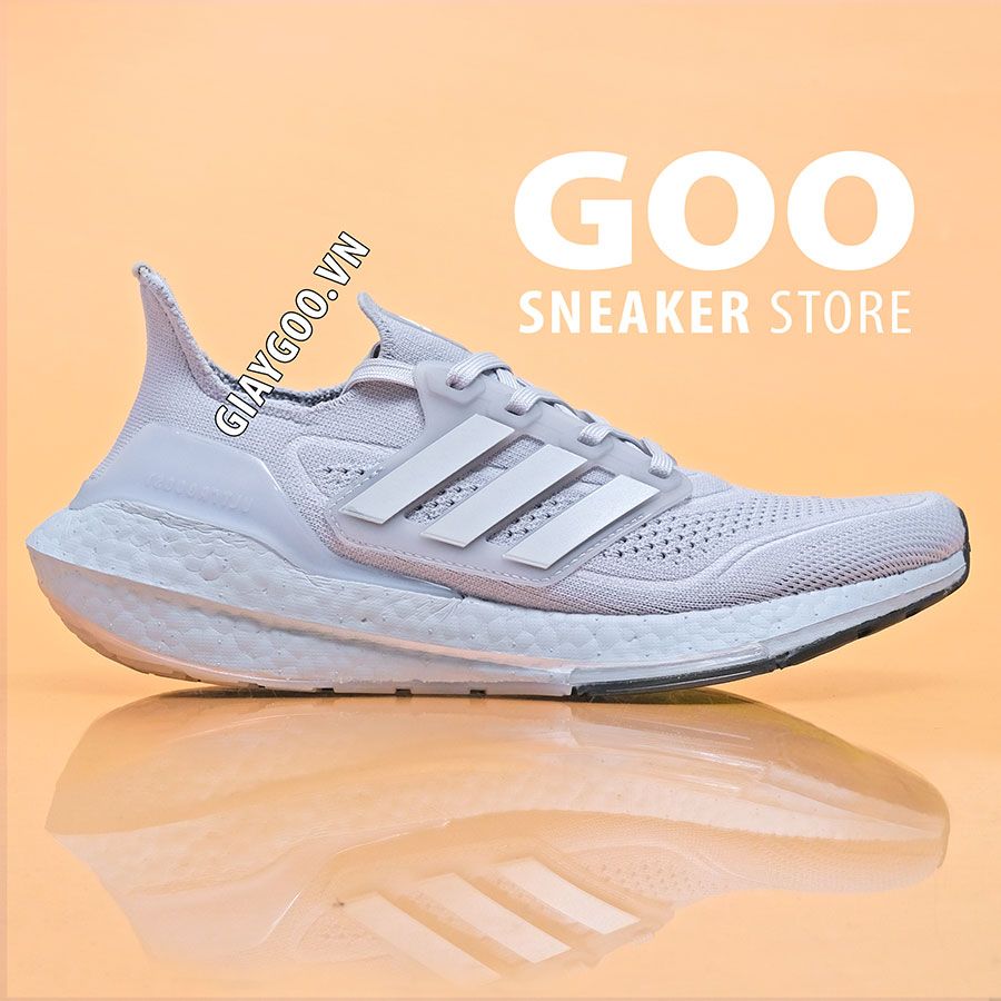  Ultra Boost 21 Xám Đế Xám (Boost nén) 