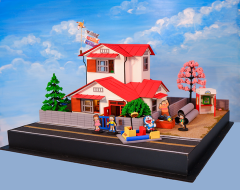 MÔ HÌNH DORAEMON - NOBI HOME - PR06