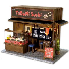 Mô Hình Gỗ DIY Nhật Bản - Sushi Tedomi - QA01