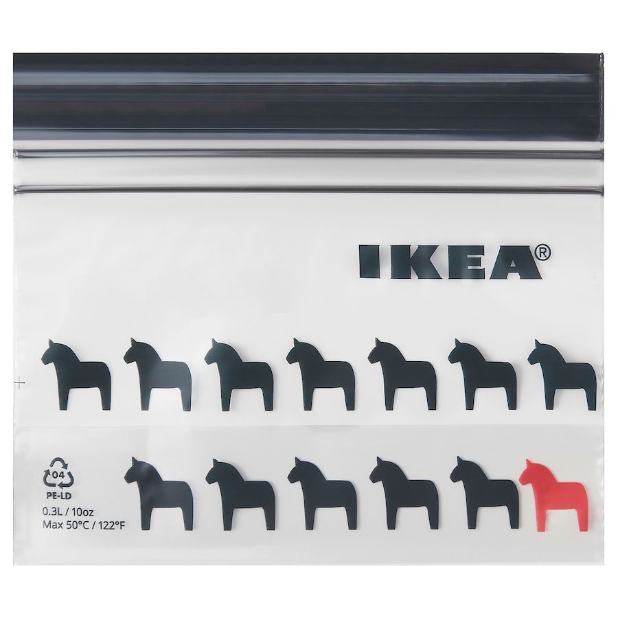 HỘP 25 TÚI ZIP LOCK IKEA ISTAD 0.3L