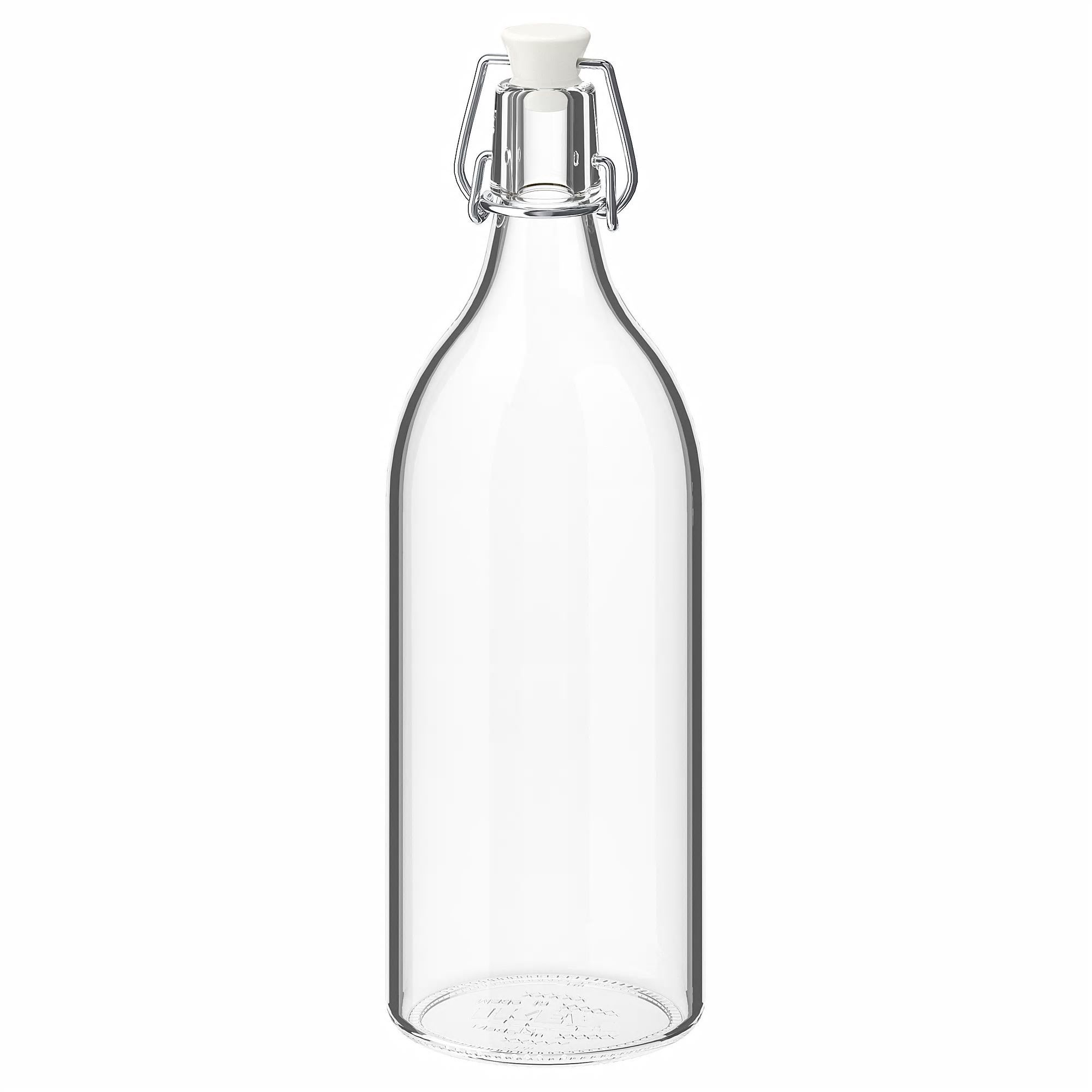 CHAI THỦY TINH QUAI SẮT KORKEN IKEA 1L