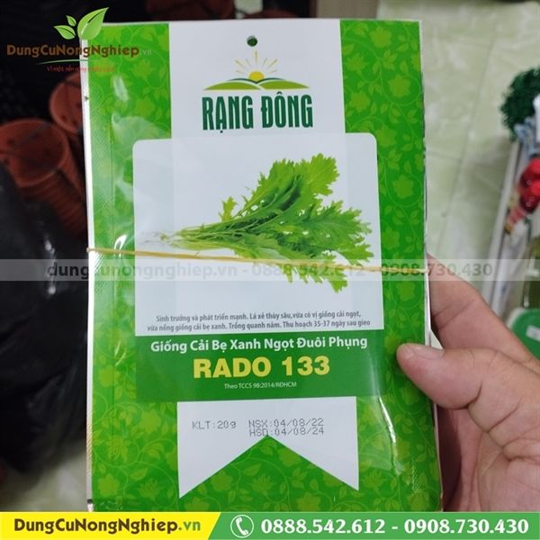 Cải bẹ xanh ngọt đuôi phụng RD 133