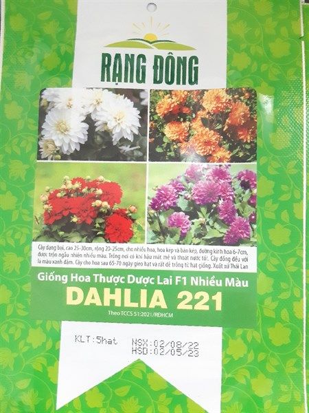 Thược dược lai F1 nhiều màu DAHLIA 221