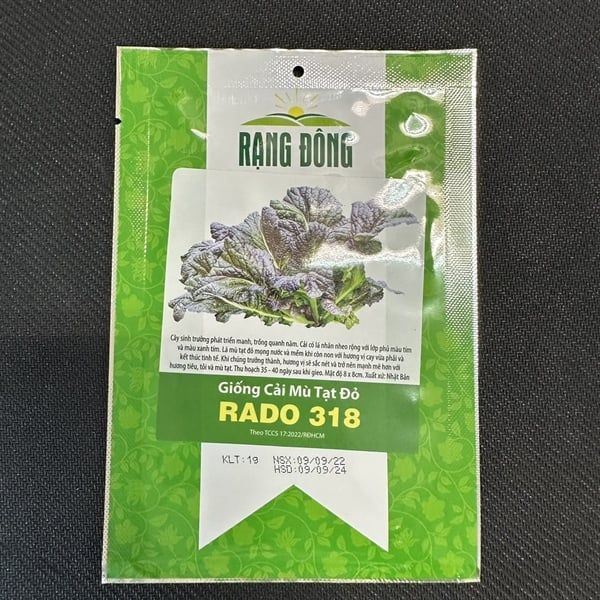 Cải mù tạt đỏ RD 318