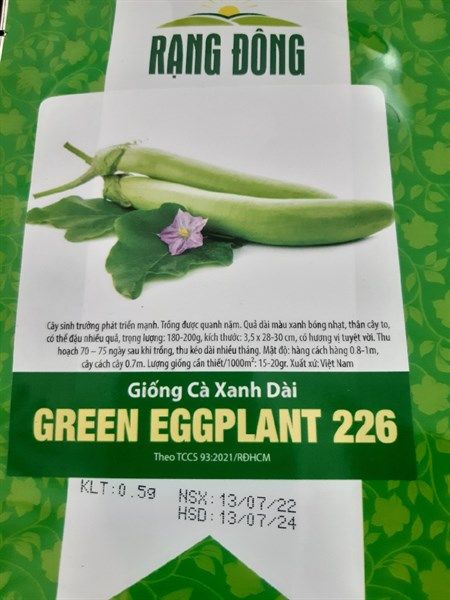 Cà xanh dài GREEN EGGPLANT 226