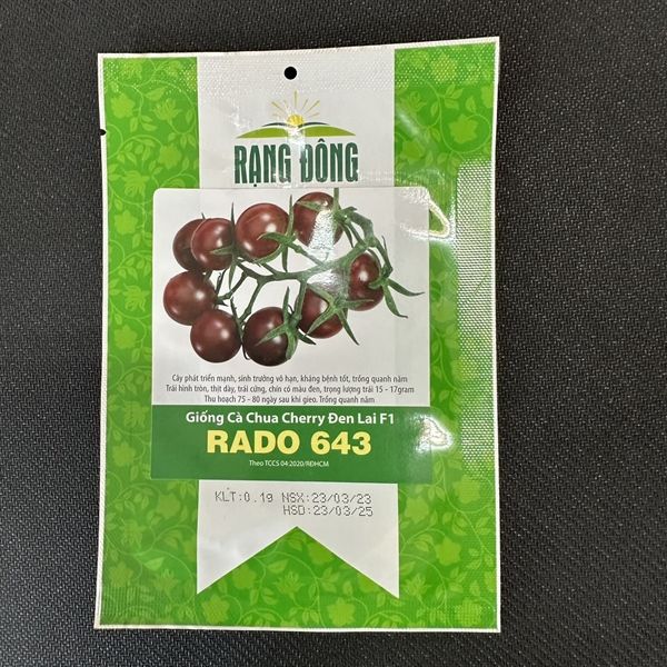 Cà chua cherry đen lai RD 643