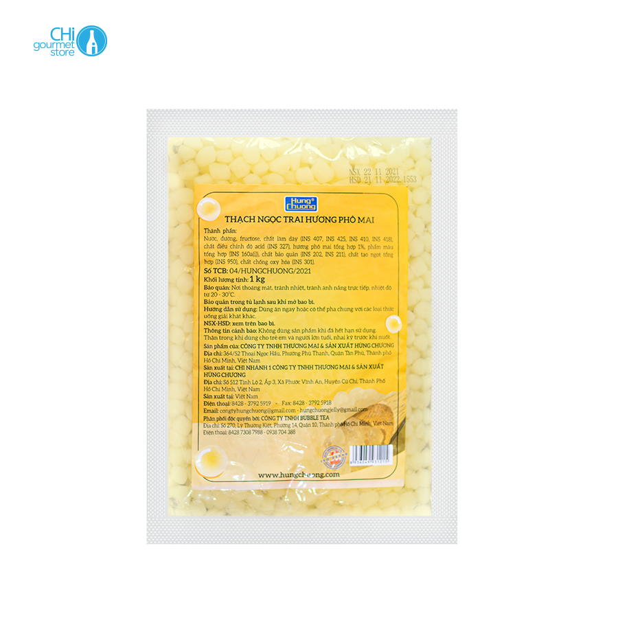 Thạch Viên Ngọc Trai Phô Mai 1.0kg/ 2.0kg - Hùng Chương