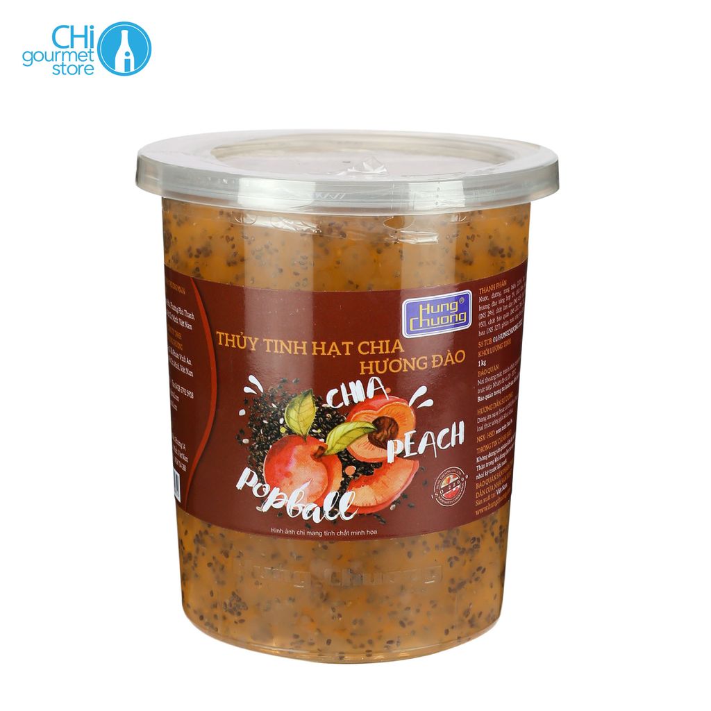 Hạt Thủy Tinh Hạt Chia Hương Đào 1kg / 3,2kg - Hùng Chương