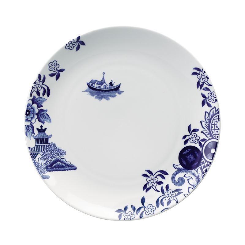 WILLOW LOVE STORY - 27CM DINNER PLATE (BLUE)