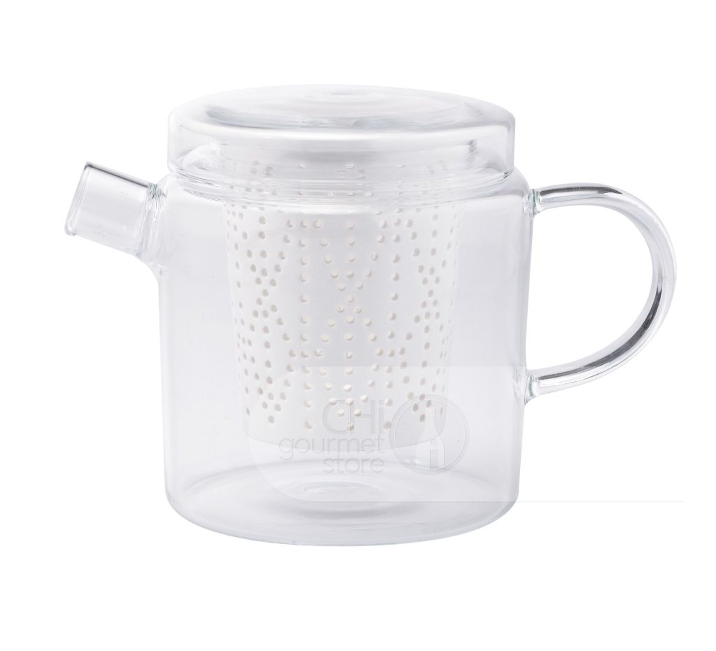 Weave Glass Teapot with Porcelain Infuser (Clear) 700ml