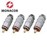  Đầu rắc RCA cao cấp Interconnect Monacor T-711G (bộ 4 cái) 