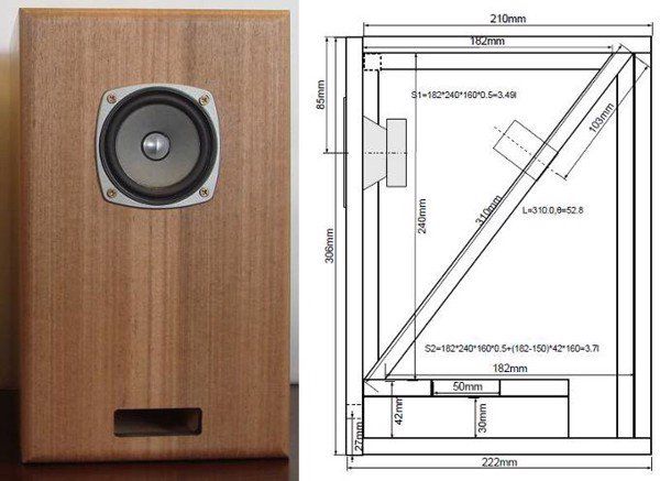  Loa bookshelf Double Bass Reflex cho Fostex FF85WK 