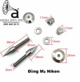  Chân đinh chén hứng bằng đồng nguyên chất mạ nickel màu đen M8 (Bộ 4 chiếc) 