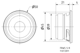  Củ loa rời toàn dải 5cm Visaton FRWS 5 R 