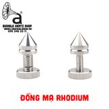  Chân đinh Chén hứng bằng đồng nguyên chất mạ Rhodium (Bộ 4 chiếc) 