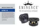  Củ loa rời toàn dải 8cm Eminence Alpha 3 