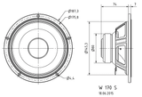  Củ loa bass rời 17cm Visaton W 170 S 