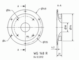  Miệng kèn cho loa tép dome, Visaton WG 148 R, giá bán theo cặp 