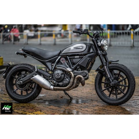 TEM XE SCRAMBLER - MẪU 009