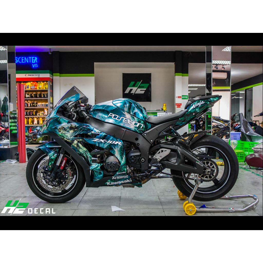 TEM XE NINJA ZX10R - MẪU 004