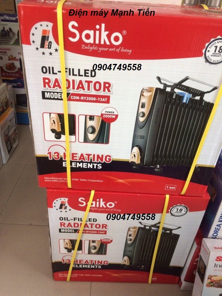 Máy sưởi dầu Saiko OR-5211T - 11 thanh, 2300W